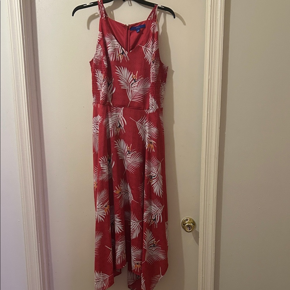 Apt. 9 Pink and White High Low Dress